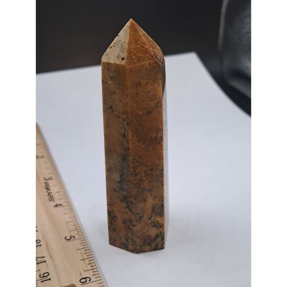 Rare Golden Hair Rutilated Quartz Crystal Tower - 97g - Picture 5 of 6